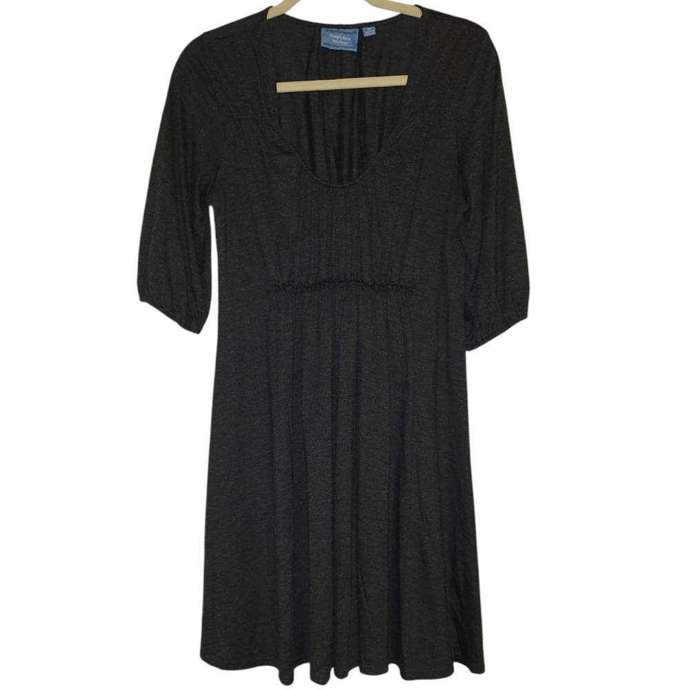 Vera Wang Elegant Gray Dress Sz M